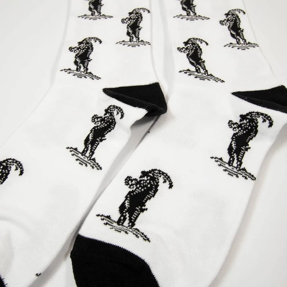 Green Lung Lil Goaty Socks strumpor vit bomull