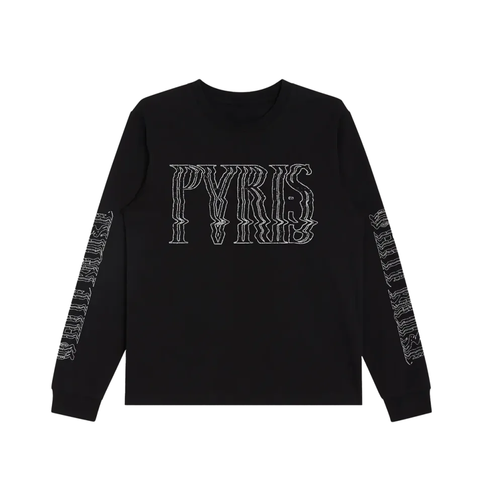PVRIS White Noise 10th Anniversary Logo Tour Tee långärmad