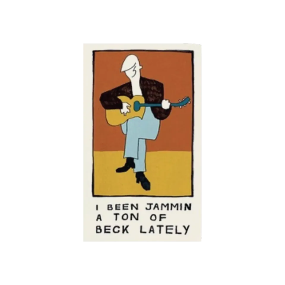 Beck Jammin klistermärke 3,5 tum dekal