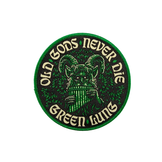 Green Lung Old Gods Never Die tygmärke