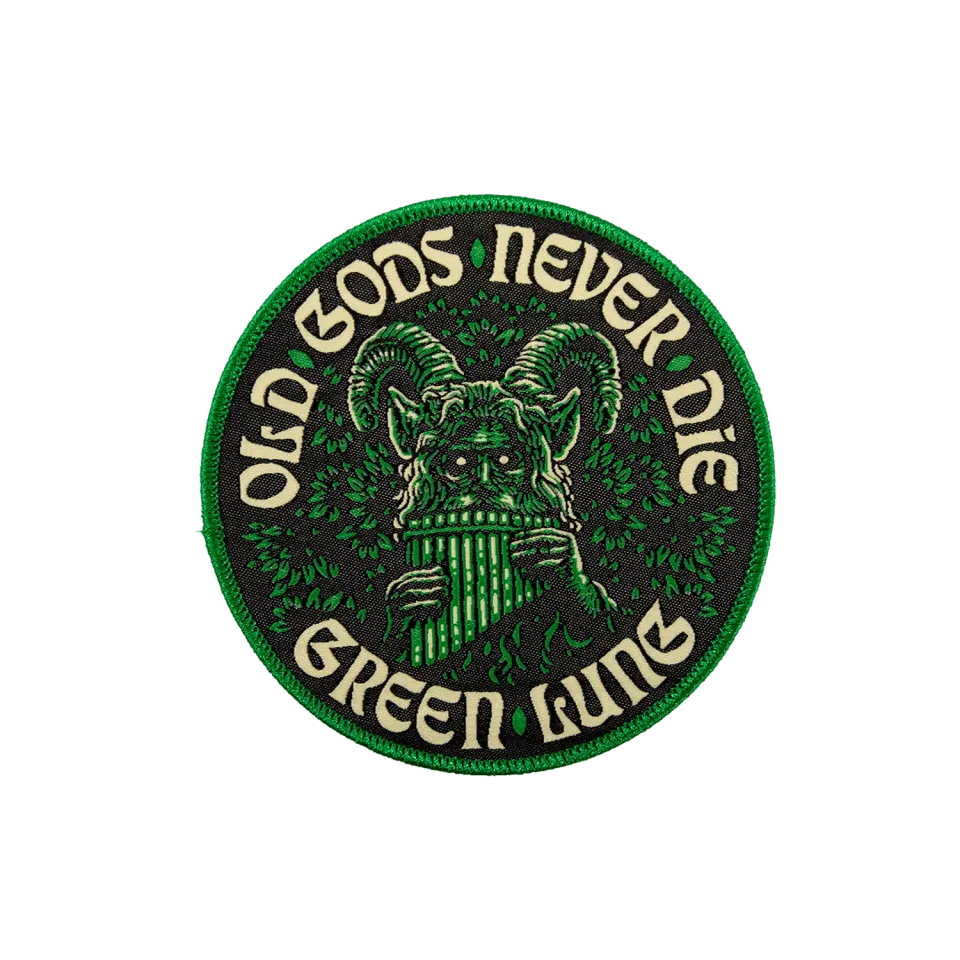 Green Lung Old Gods Never Die tygmärke