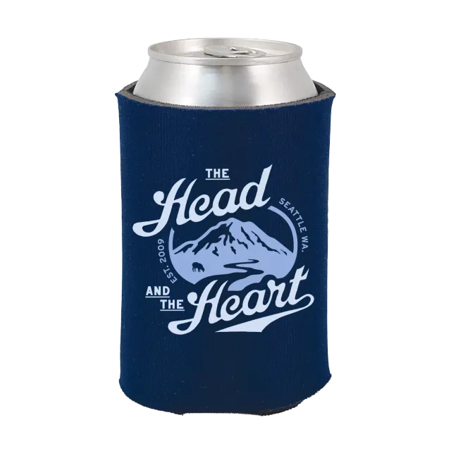 The Head and the Heart Navy Logo burkhållare marinblå foam