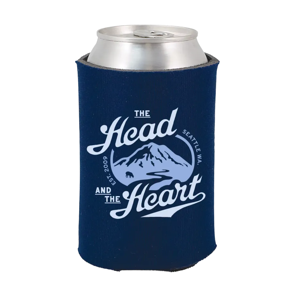 The Head and the Heart Navy Logo burkhållare marinblå foam