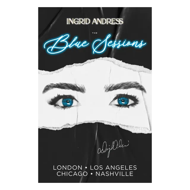 Ingrid Andress Blue Sessions poster signerad