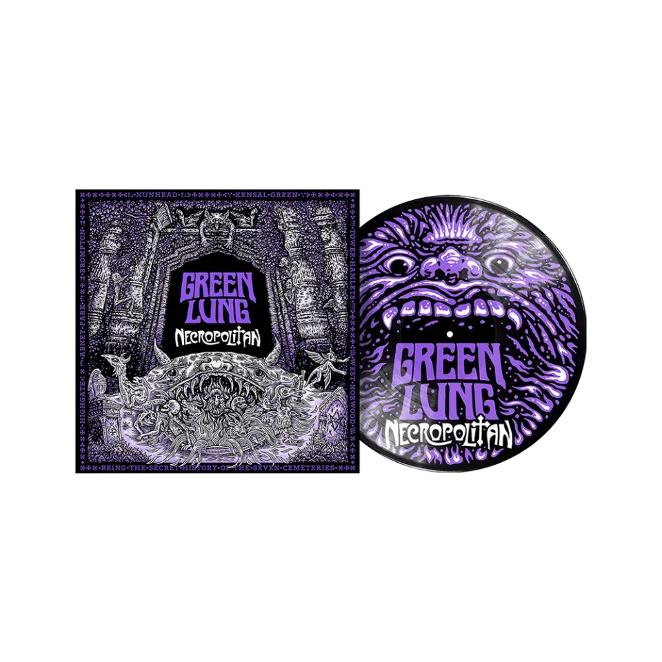 Green Lung Necropolitan Hellmouth vinyl signerad picture disc 12"