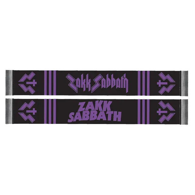 Zakk Wylde ZS halsduk 18x130 cm svart