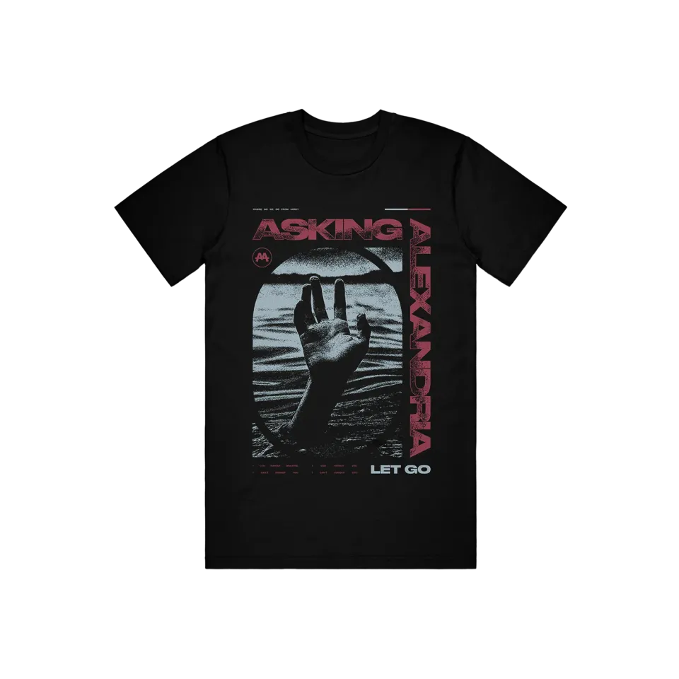 Asking Alexandria Let Go t-shirt officiell merch tryck fram