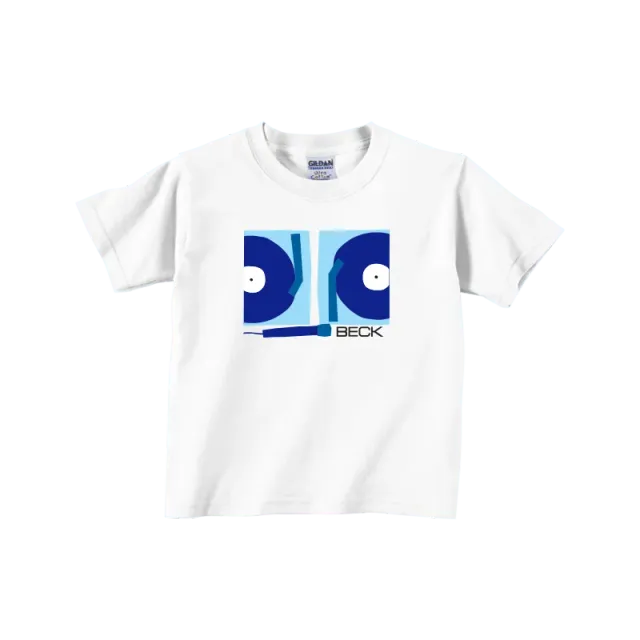 Beck Turntables barn t-shirt vit bomull