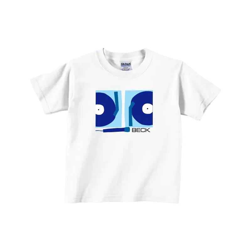Beck Turntables barn t-shirt vit bomull