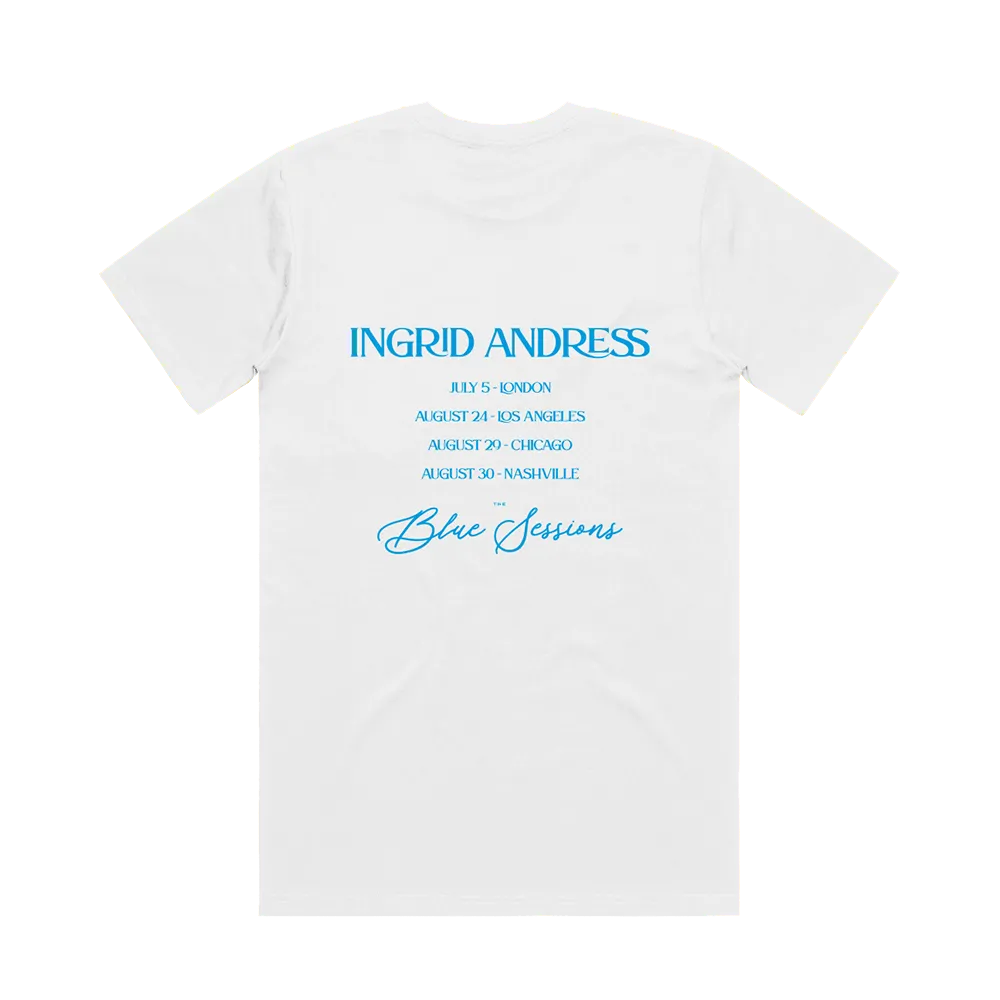 Ingrid Andress Blue Sessions Tee T-shirt vit S bomull