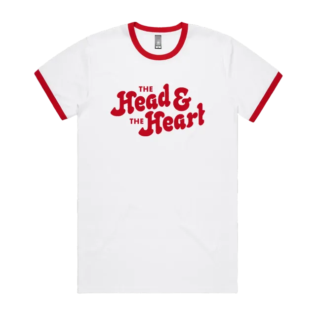 The Head and the Heart Red Logo t-shirt bomull unisex