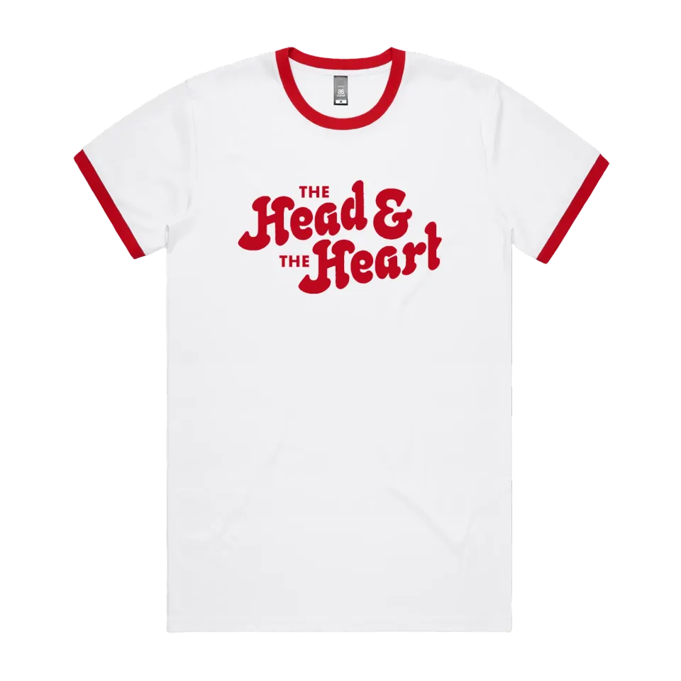 The Head and the Heart Red Logo t-shirt bomull unisex