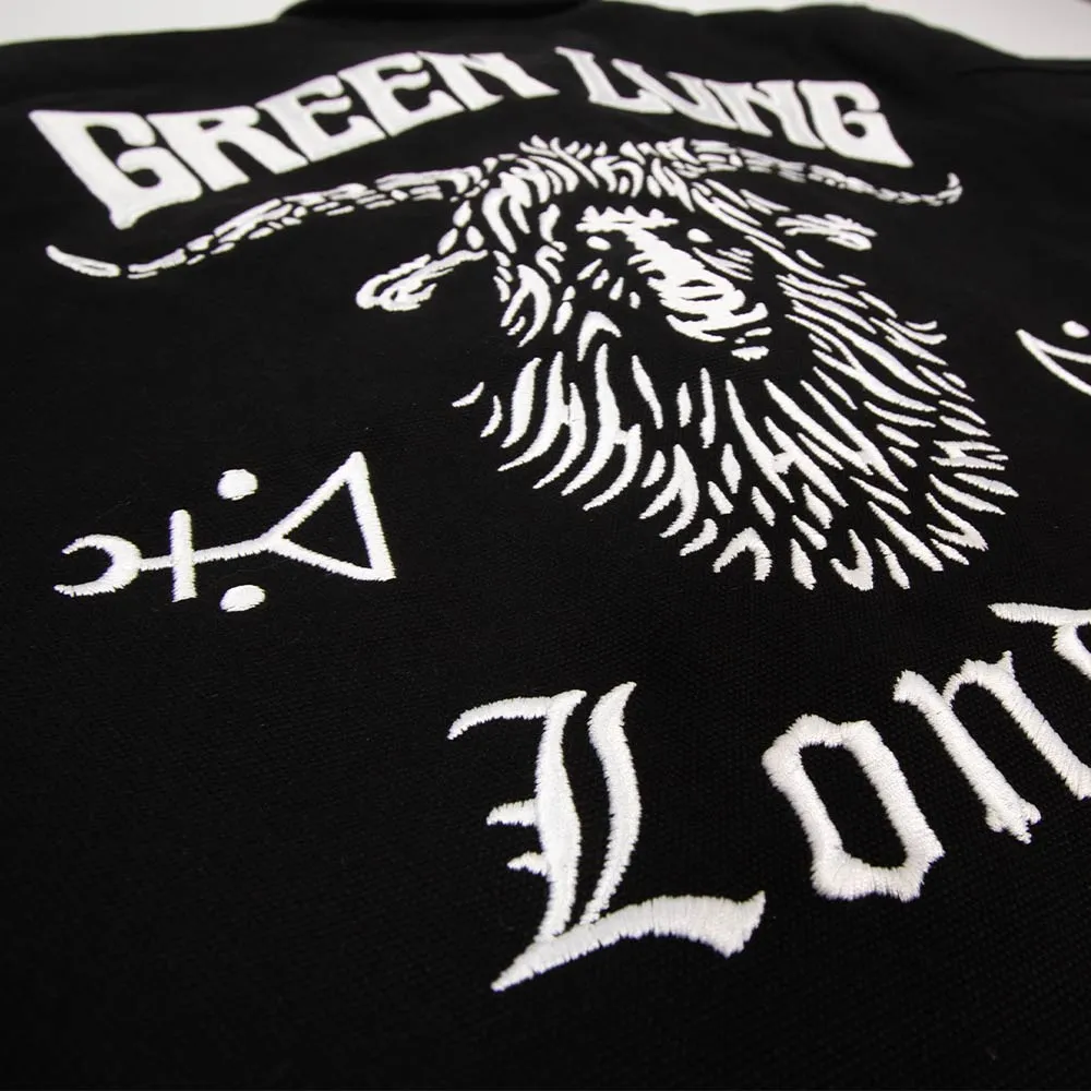 Green Lung Goatwizard jacka svart canvas broderad