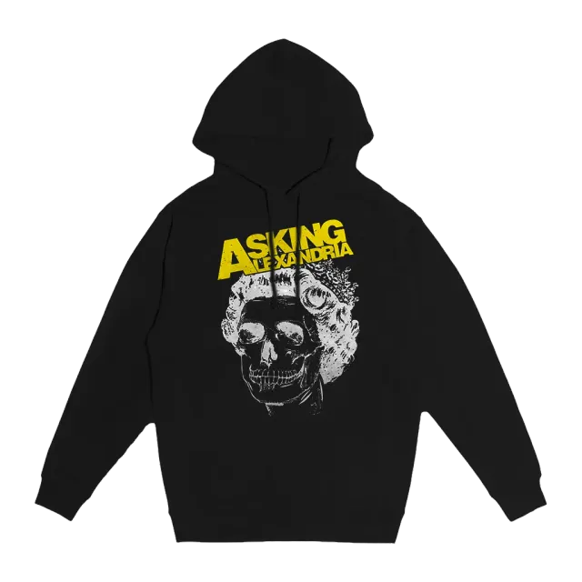 Asking Alexandria Skull Queen hoodie svart tryck