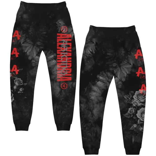 Asking Alexandria Void Dye mjukisbyxor batikfärgade