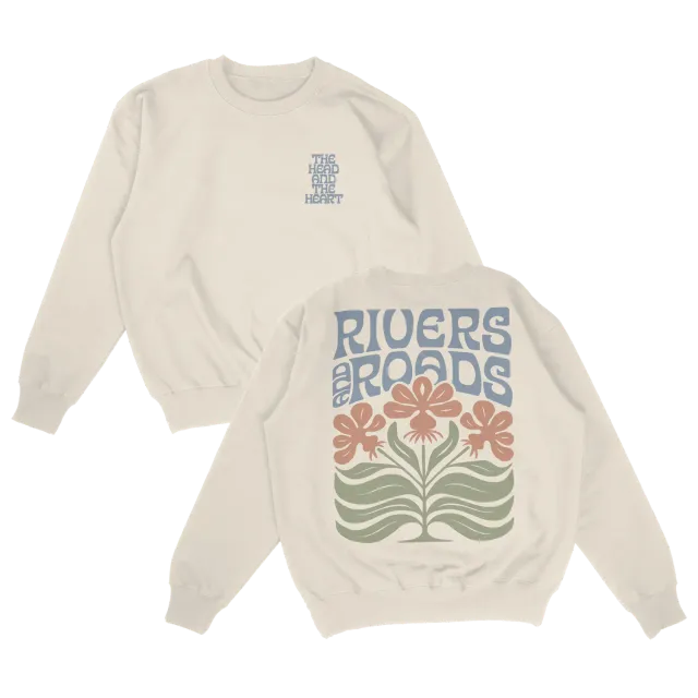 The Head and the Heart Ivory Crewneck sweatshirt bomullsmix