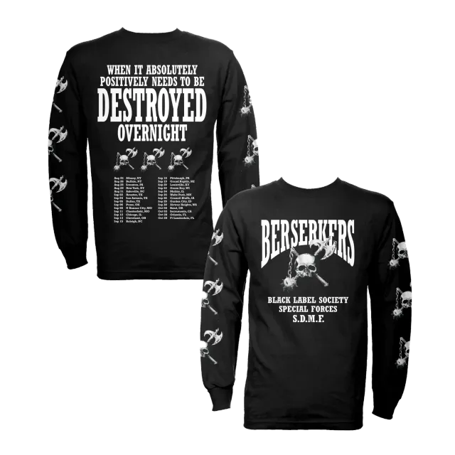 Zakk Wylde Berzerkers Destroyed långärmad t-shirt