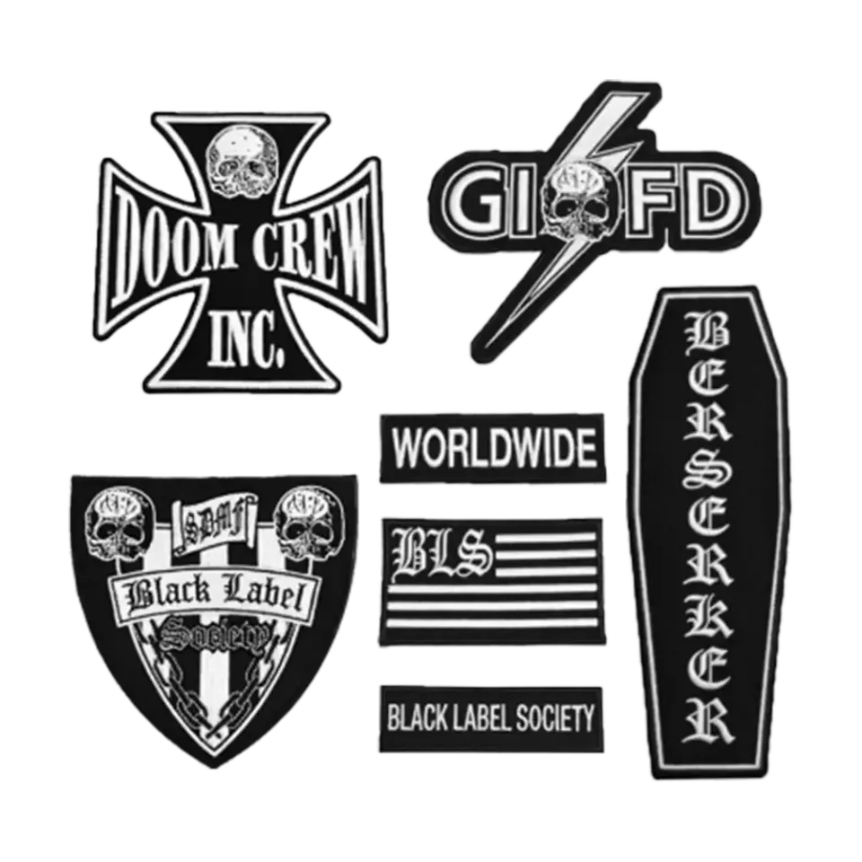 Zakk Wylde Front Patch tygmärken set