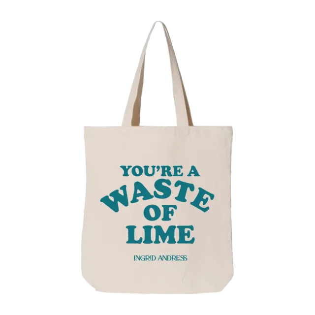 Ingrid Andress Waste of Lime totebag bomull natur