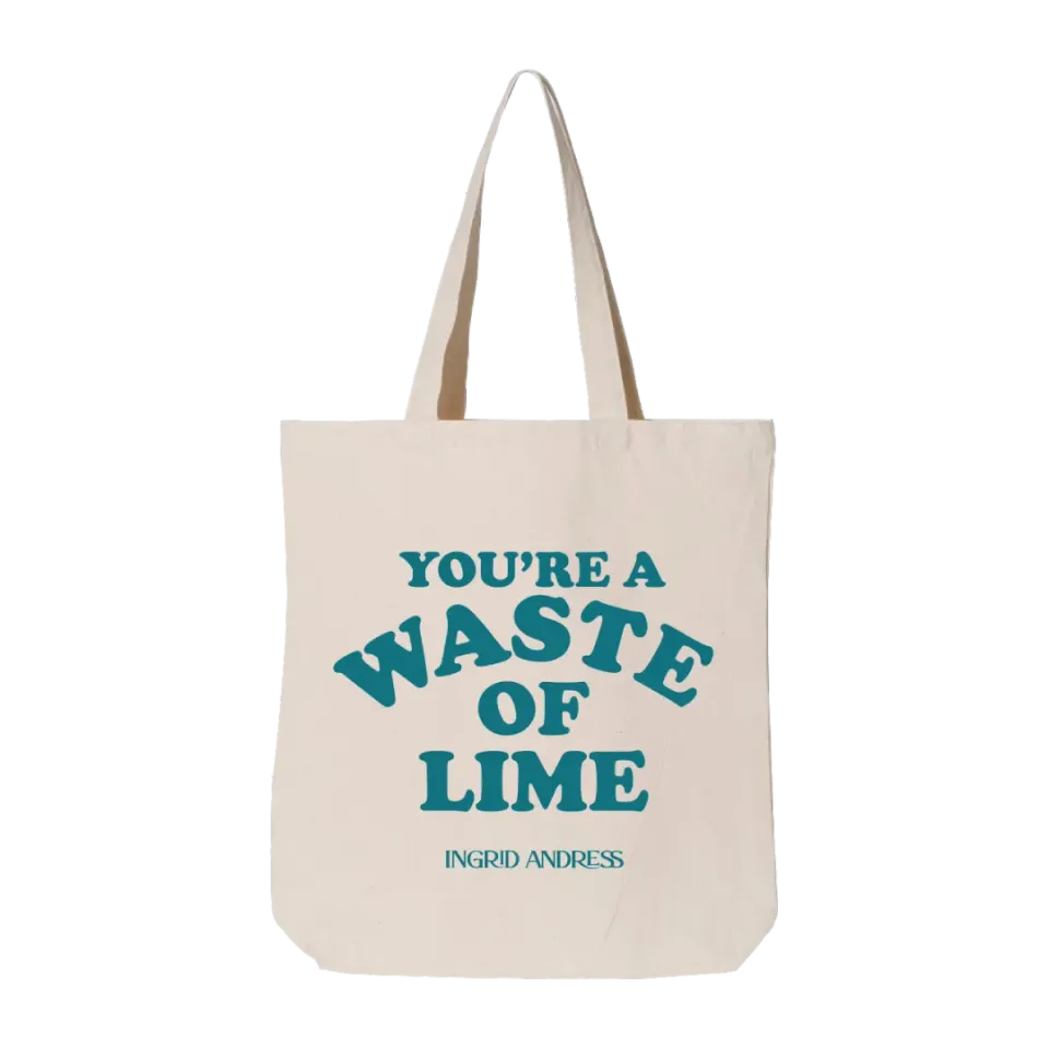 Ingrid Andress Waste of Lime totebag bomull natur