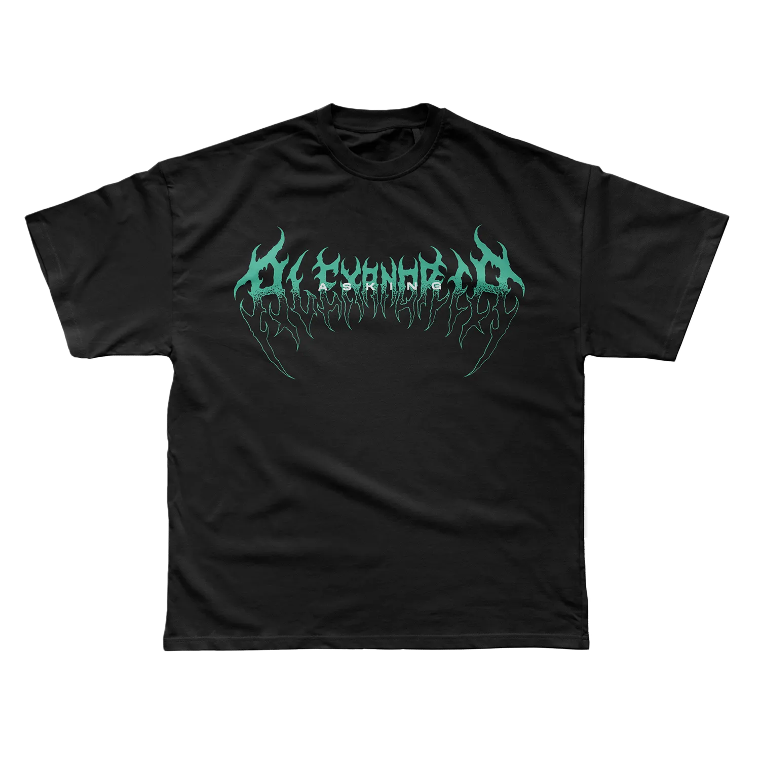 Asking Alexandria Crown Sword t-shirt tryck fram officiell