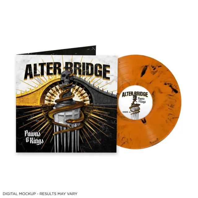 Alter Bridge Pawns & Kings vinyl LP orange/svart marmor
