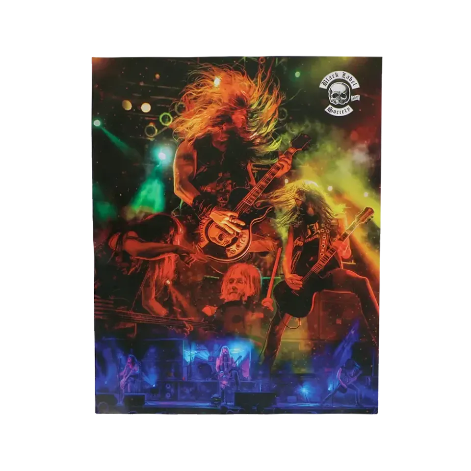 Zakk Wylde Color poster band färg tryck