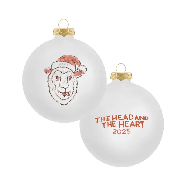 The Head and the Heart Sheep julgranskula rund 2025
