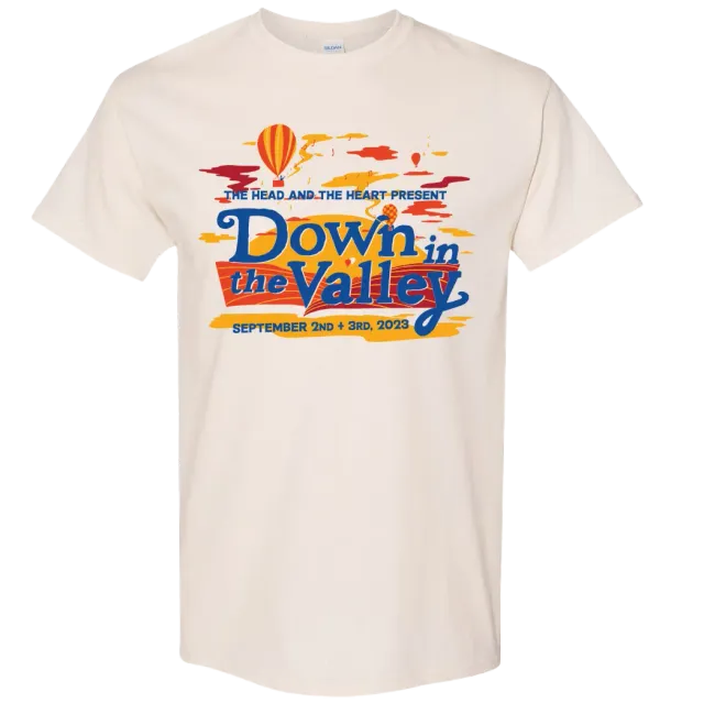 The Head and the Heart Down in the Valley t-shirt natural 2023