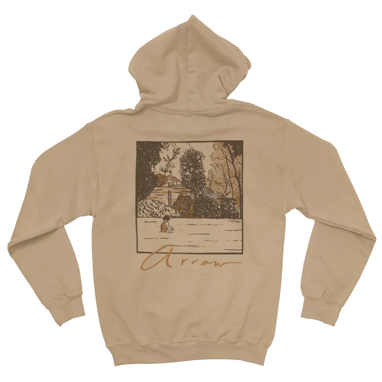 The Head and the Heart Arrow hoodie sandstone oversize