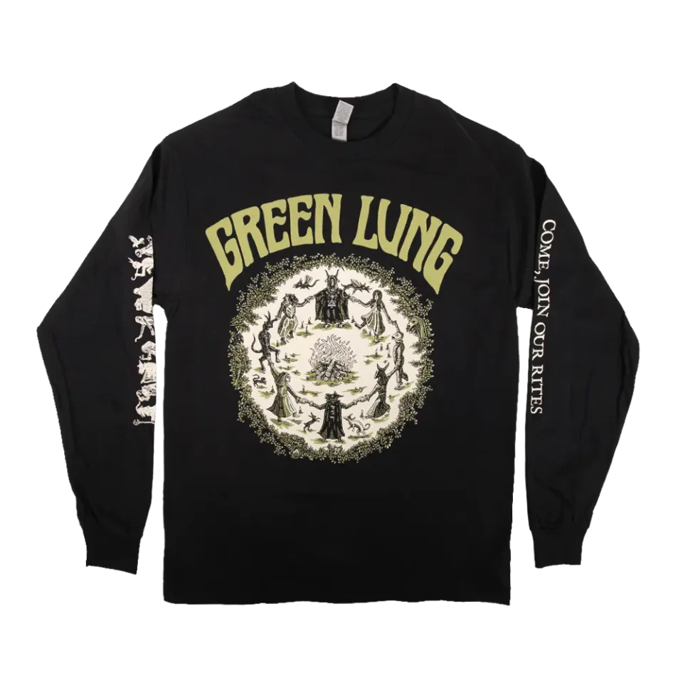 Green Lung Woodland Rites longsleeve svart bomull