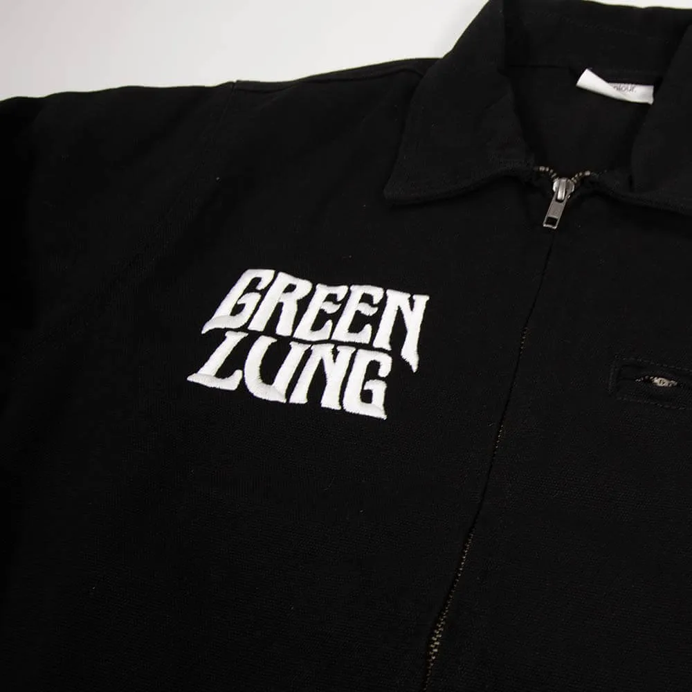 Green Lung Goatwizard jacka svart canvas broderad