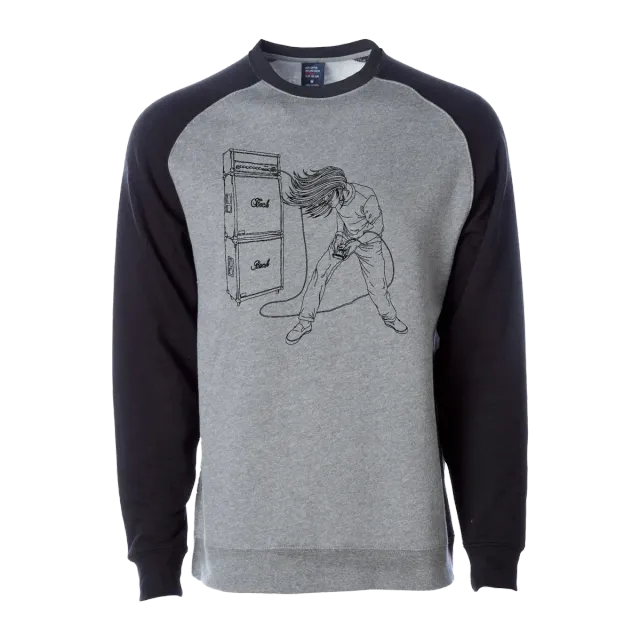 Gameboy Raglan sweatshirt nickel svart unisex