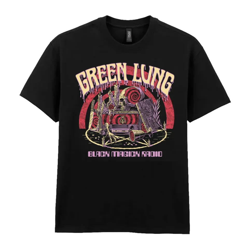 Green Lung Black Magick Radio T-shirt svart