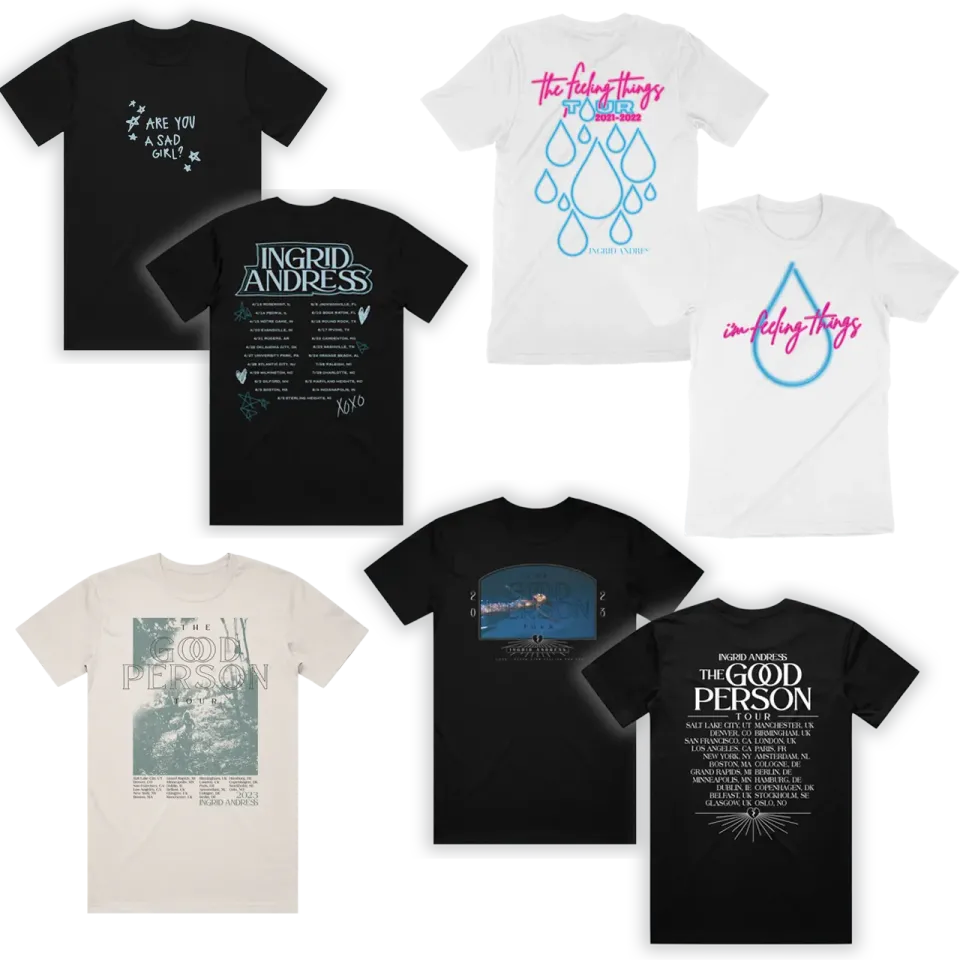 Ingrid Andress Tour Tee Bundle t-shirt 4-pack svart