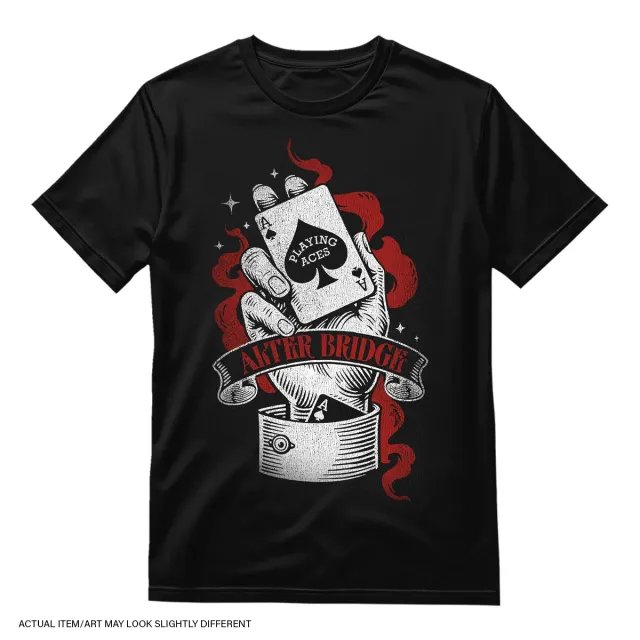 Alter Bridge Playing Aces t-shirt svart bomull