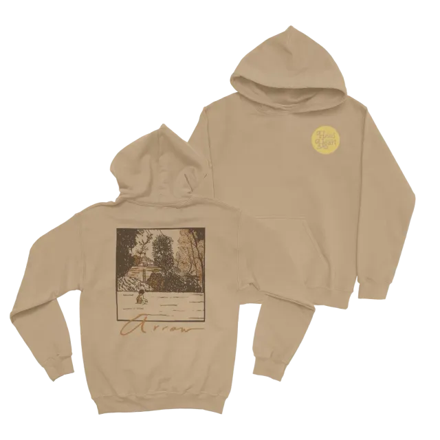 The Head and the Heart Arrow hoodie sandstone oversize