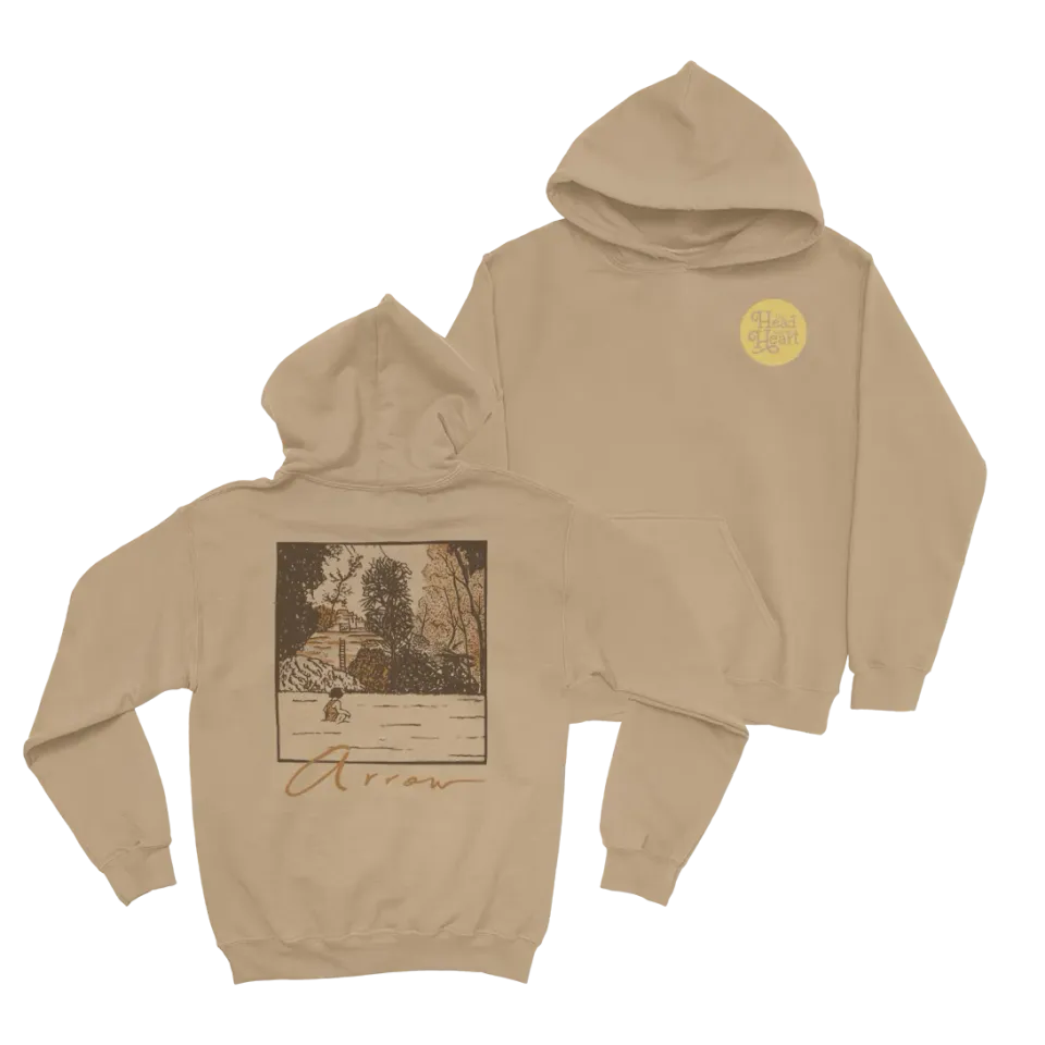 The Head and the Heart Arrow hoodie sandstone oversize