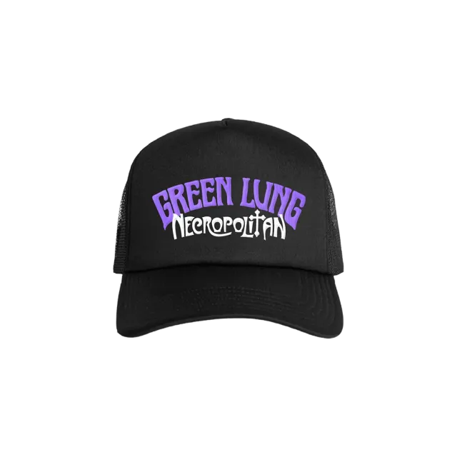 Green Lung Necropolitan trucker keps svart broderad